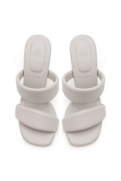 Desa Women's Gray Heeled Slippers