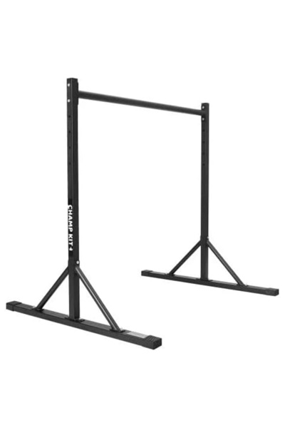 Champ Kit قضيب ثابت ذو ارتفاع مرتفع لتمارين الجمباز واللياقة البدنية، قضبان متوازية، محطة سحب