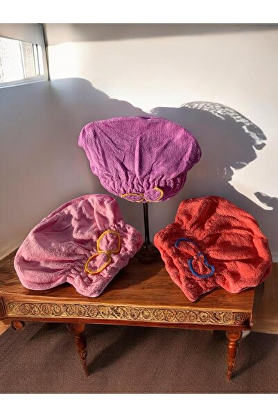 ZvM Мікрофібровий рушник для голови Дитячий рушник для волосся 3 штуки Рушник для голови Рушник для волосся та пляжний рушник