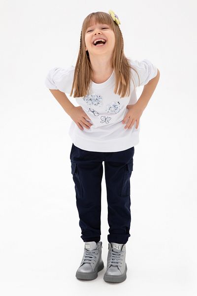U.S. Polo Assn. Girl's White Crew Neck Sweatshirt 50298202 -Vr013