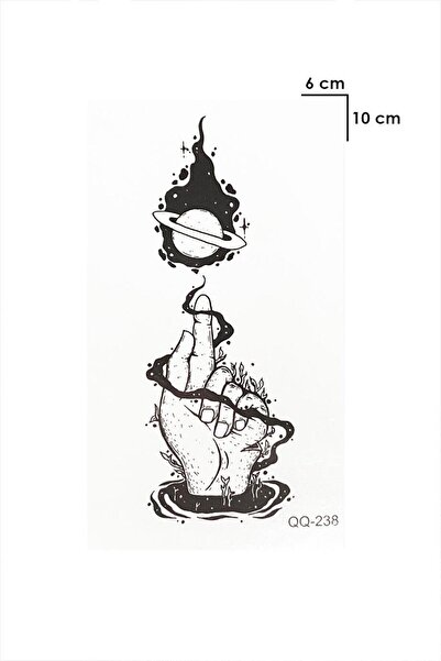 BiWini Gezegen Satürn Geçici Dövme Bilek Boyun Kol Bacak Ve Göğüs Erkek Kadın