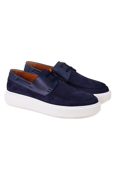 Desa Ανδρικά δερμάτινα casual παπούτσια Elania Navy Blue