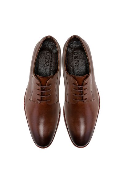 Desa Мъжки кожени класически обувки Anther Brown