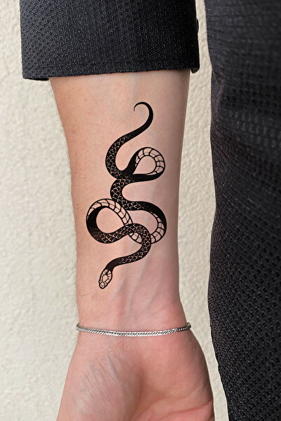 BiWini Yılan Geçici Dövme Tattoo Bilek Kol Bacak Ve Göğüs Arası Erkek Kadın