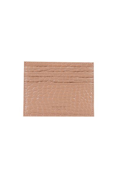Desa Γυναικεία δερμάτινη θήκη για κάρτες Addys Brown