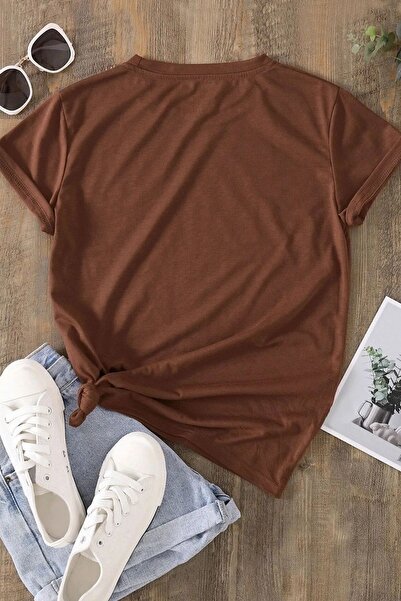 SUPER POZE Γυναικείο μπλουζάκι με στάμπα Amor από καλοκαιρινό βαμβακερό ύφασμα Oversize Fit