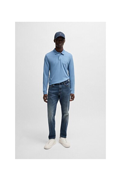 BOSS Yumuşak esnek kottan normal kesim Maine kot pantolon