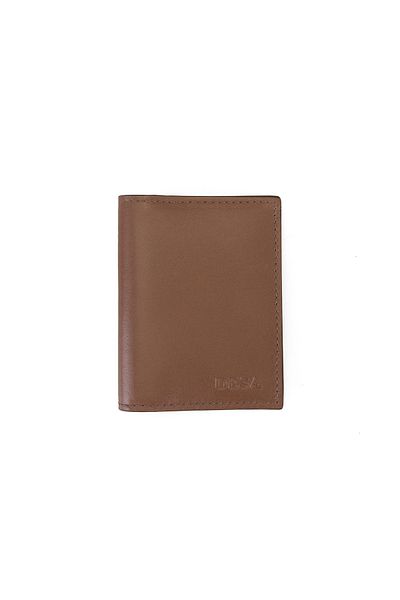 Desa Ανδρική δερμάτινη θήκη για κάρτες Vesper Brown