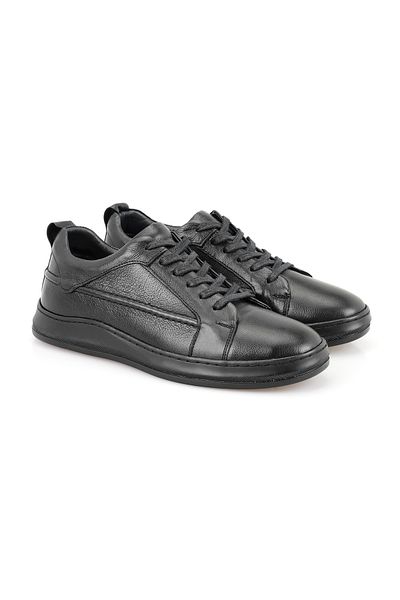 Desa Ανδρικά δερμάτινα αθλητικά παπούτσια Ambrose Black