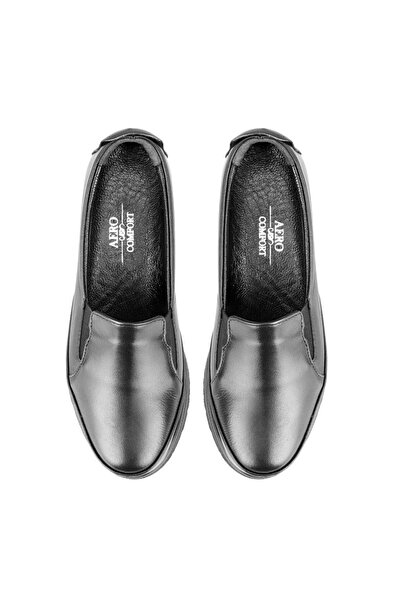 Desa Women's Black Leather Casual Shoes