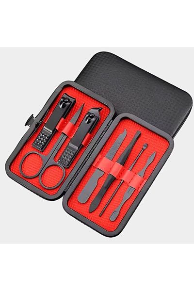 gaman Siyah Çantalı 7 Parça Profesyonel Kişisel Bakım Seti- Manikür&pedikür S...