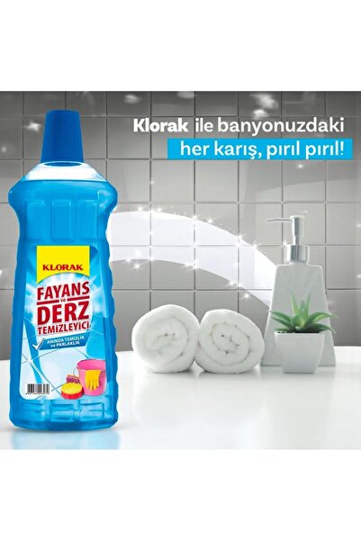 Klorak Fayans Derz Temizleyici (mavi Su) 970 Ml* 4 Adet