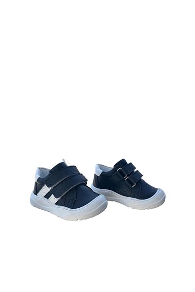 NİNO BEBE Zymela First Step Boy Genuine Leather, Orthopedic Sole, Flexible Shoe