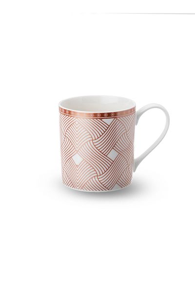 HIC Ceramic Tea And Coffee Mug Set 385ml 4 Piece