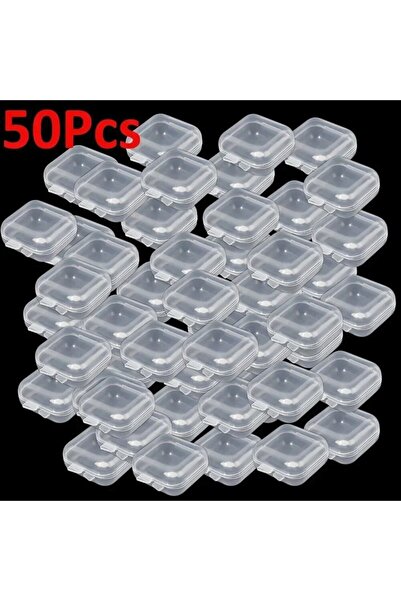 Choice 50 قطعة من صناديق تخزين المجوهرات البلاستيكية الصغيرة الشفافة القابلة ...