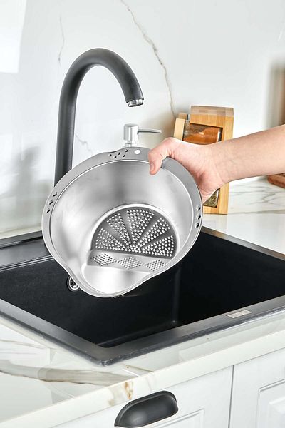 Milenay Caliber Metal Brass Strainer - Multifunctional Kitchen Strainer Colander