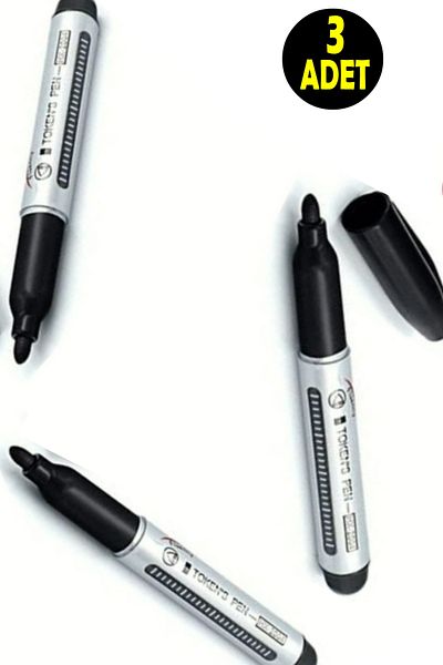 usin 3Pcs Black Round Tip Permanent Indelible Marker Marker Black Parcel Sack Package Box Shipping Pen