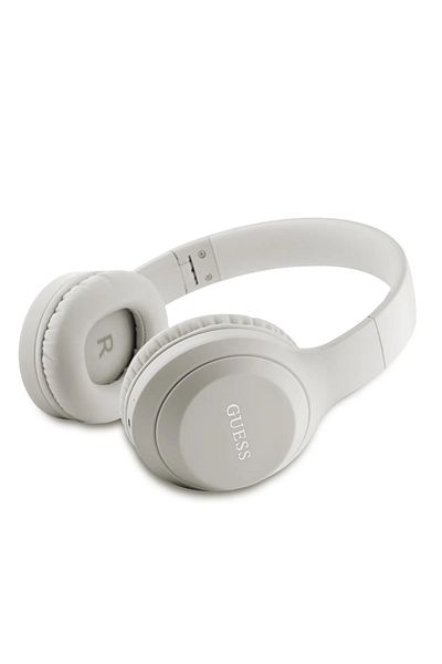 CG Mobile Guess Headphones With Classic Printed Logo - Silver