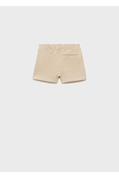 MANGO Baby Cotton Pique Fabric Bermuda Shorts