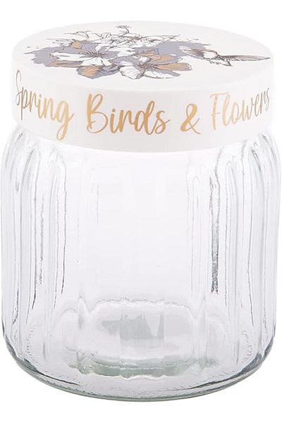 AKDC Stylish Glass Storage Jar For Kitchen - Transparent & Durable