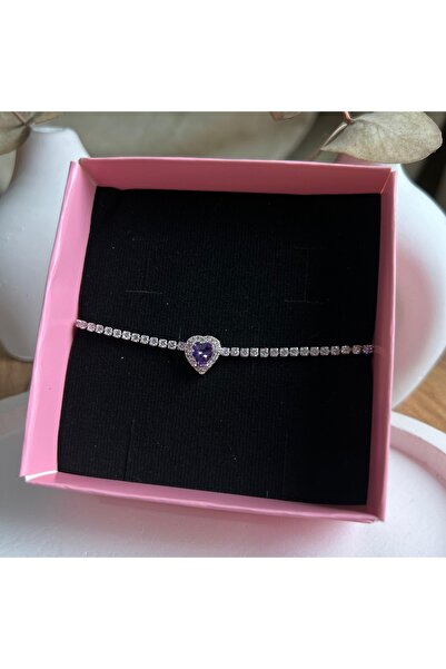 Teac Jewelry الممر المائي الأرجواني سوار القلب