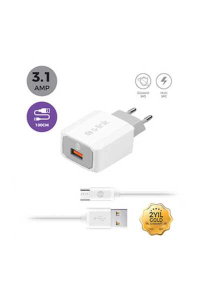 Swapp Qualcomm 3.0 Hızlı Ev Şarj Cihazı ve Micro Usb Kablo