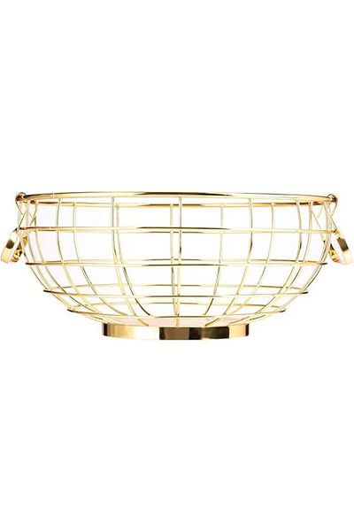 AKDC Fruit Basket Gold 28Cm X 28Cm X 11Cm Golden