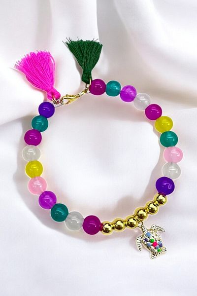 PETEK AKSESUAR Glass Beads Circle Bracelet