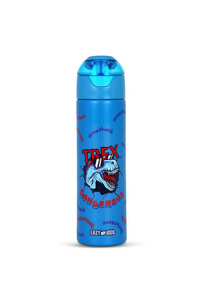 Eazy Kids Insulated Steel Water Bottle w/ Spray Dino - 640ml