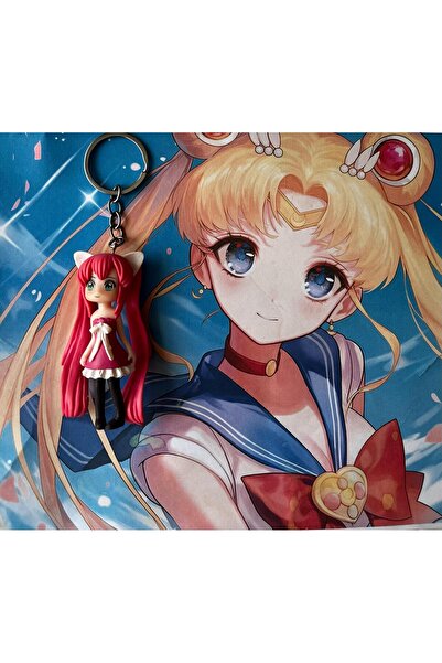 ŞEN AKSESUAR Ay Savaşçısı Kızlar Anime Figür anahtarlık
