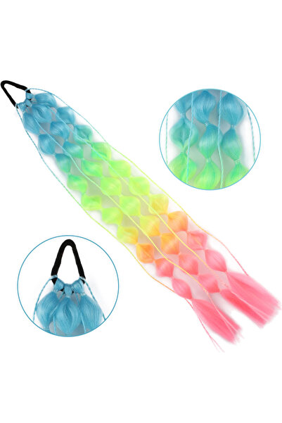 KONAK PERUK Balloon Braided Elastic Ponytail - Acm11