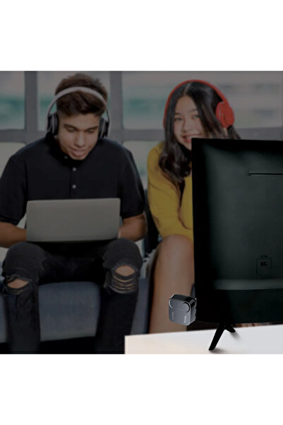 porodo جهاز إرسال صوتي لاسلكي بتقنية البلوتوث بمنفذ مزدوج 3.5 ملم - أسود