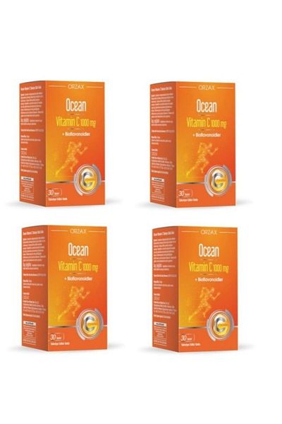 Ocean Vitamin C 1000 Mg 30 Tablets 4 Pieces
