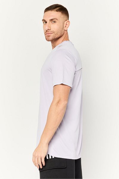 adidas Men Sportswear Fit Short Sleeve Training T Shirt, Lavender