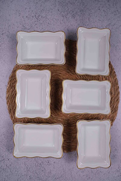 Home White Serenat Breakfast Set with Cookies with Golden Star