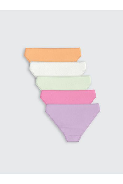 LC Waikiki LCW DREAM Chiloți de bikini simpli roz, pachet de 5
