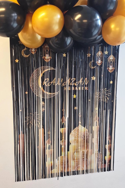 Party City Hoşgeldin Ramazan Arka Fonlu Balon Süsleme Seti