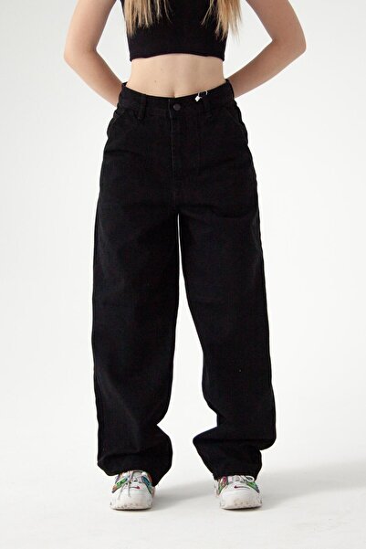 MODA Blugi negri de patinator