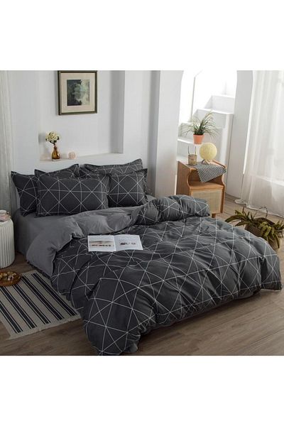sharpdo Sharpdo 4-Pieces Bed Sheet Set Polyester Soft Quilt Cover