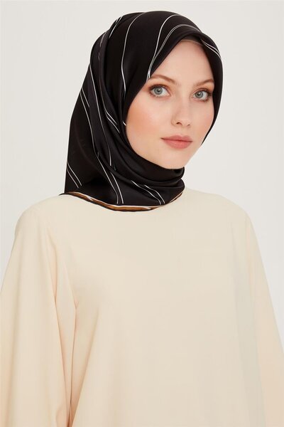Armine وشاح كلاسيكي منقوش سيرا ساف حرير 9251D 09