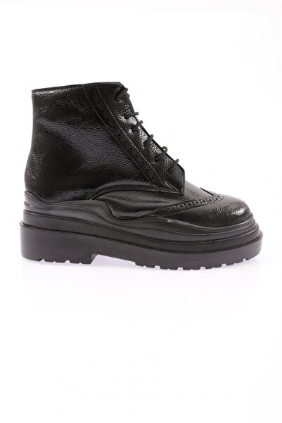 DGN Btg204 Women's Laser Laced Zipper Thick Sole Boots