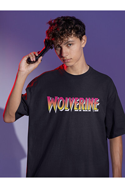 Alice Butik X-Men Wolverine Šareni Prednji Marvel Štampano Oversize kroj Unis...