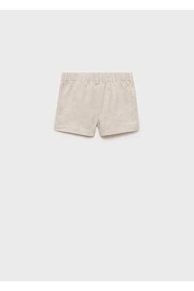 MANGO Baby Linen Blended Bermuda Shorts