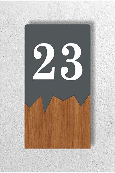 zafrakreklam مجمع معدني عمودي - شقة خشبية - شقة فندق مكتب رقم باب أنثراسايت -...