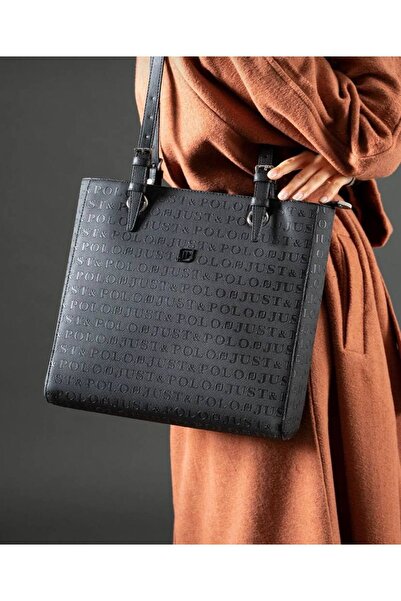 ÇANTAM GELSİN Дамска чанта за рамо с релефен принт JustPolo TYC00TM4067