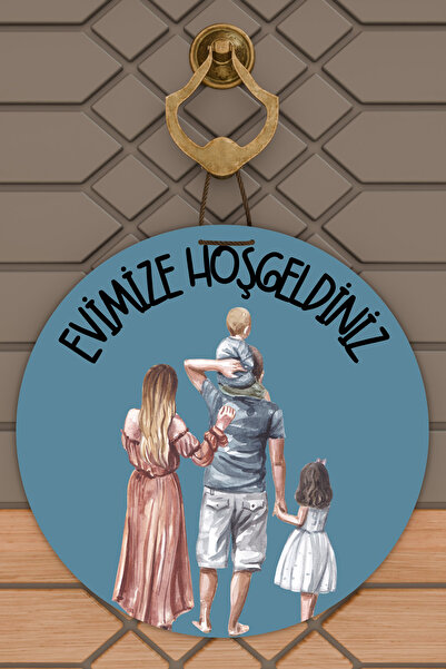 Dormot Home Ornament Modern pentru Ușă Fundal Albastru Ornament pentru Ușă de...