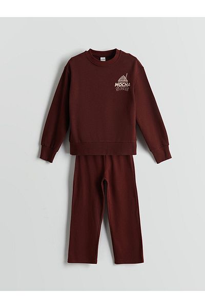 LC Waikiki Lcw Crew Neck Girl's Tracksuit Set