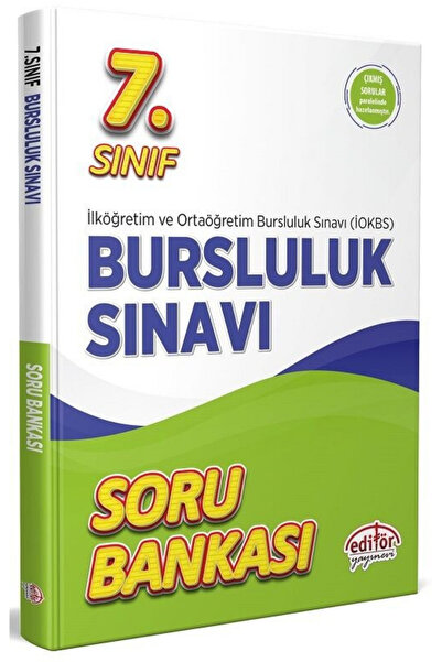 Editör Yayınevi 7. Sınıf Bursluluk Sınavı Soru Bankası