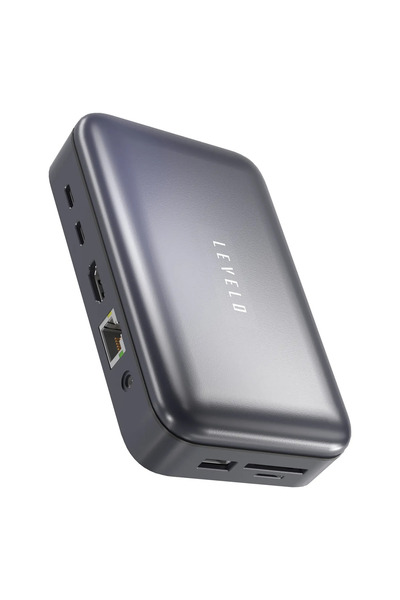 Levelo Versaport Usb-C 10 In 1 Storage Dock Station - Black