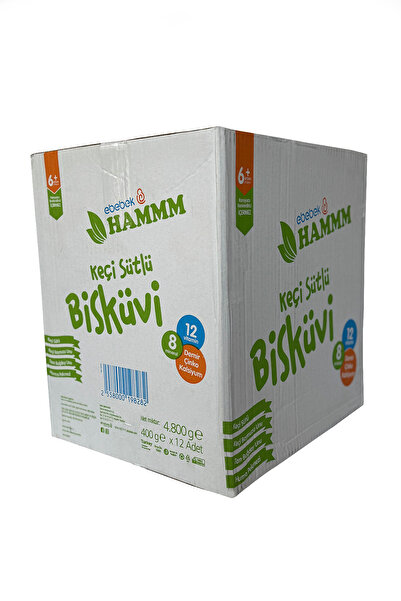 Hammm Keçi Sütlü Bebek Bisküvisi 400 Gr 12 adet koli